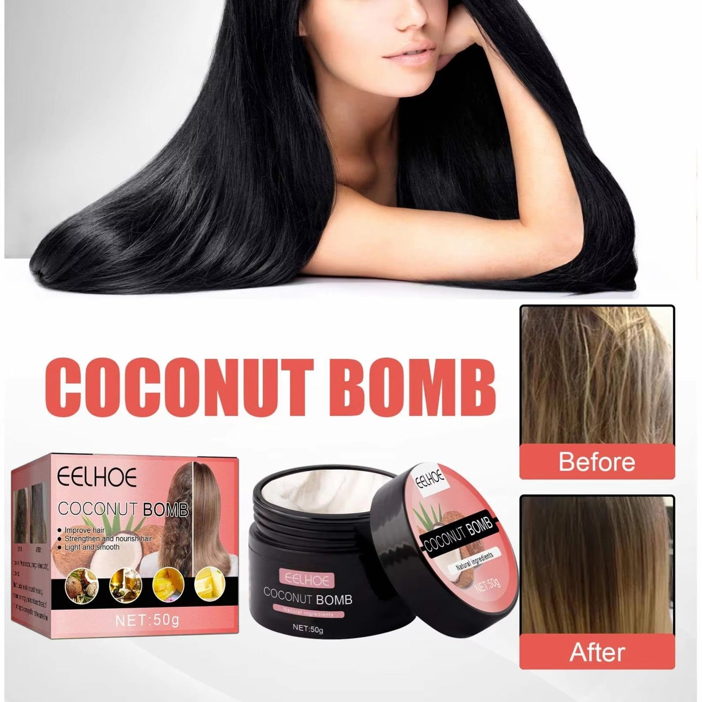CocoSilk™ dubinski hranjiva maska za kosu