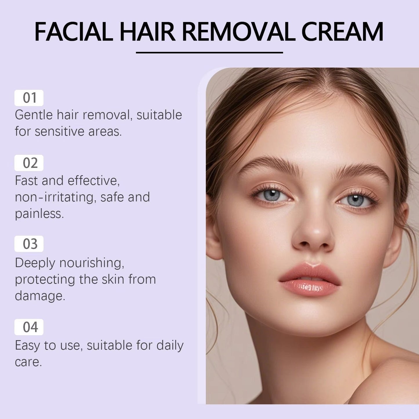 GlowSoothe™ krema za uklanjanje dlačica s lica